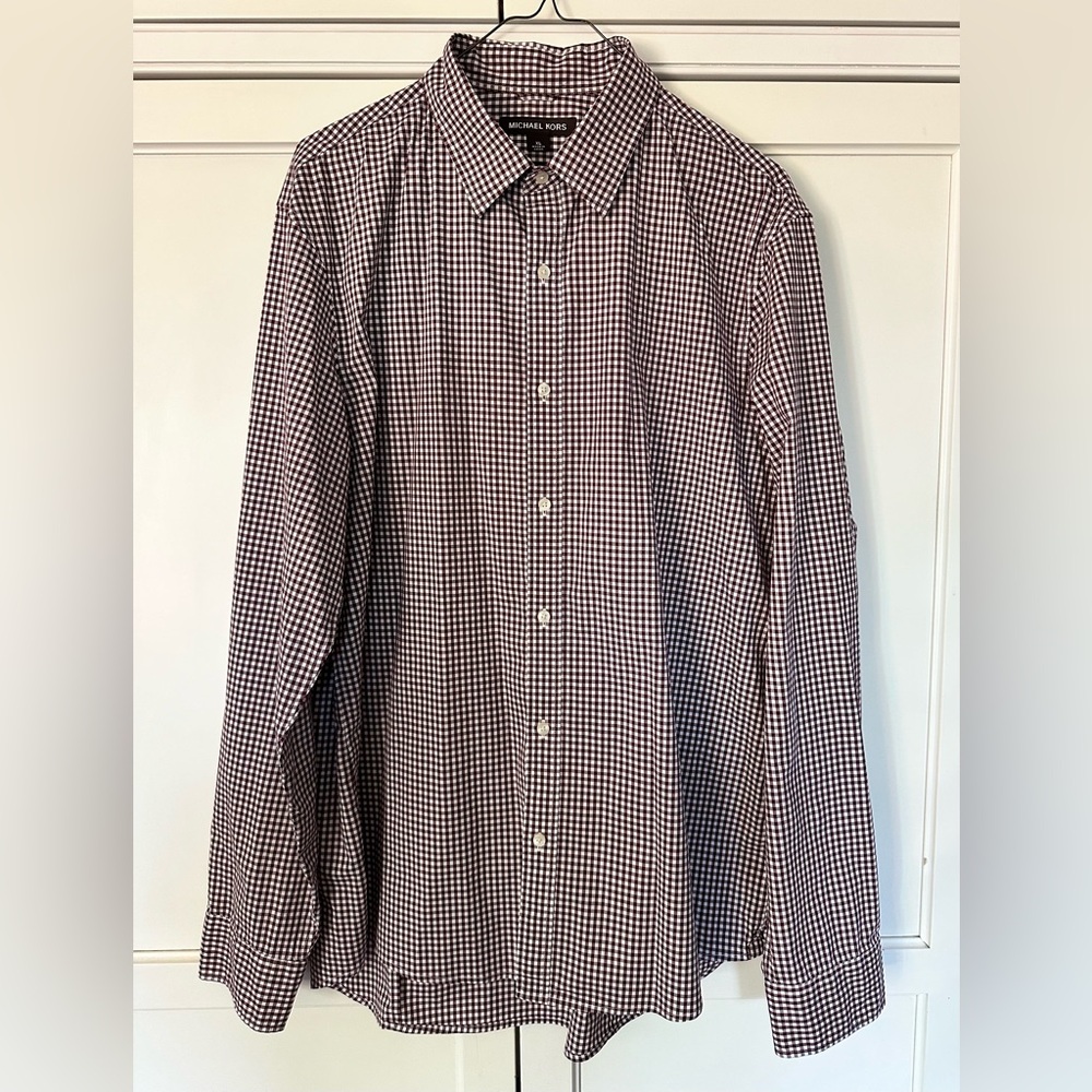 Michael Kors “Trim Stretch” Button Down Shirt - Men’s Size XL